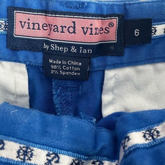 Vineyard Vines 6 Blue Chino Shorts - Picture 4 of 6
